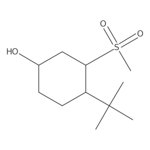 4-Tert-butyl-3-methanesulfonylcyclohexan-1-ol Structure