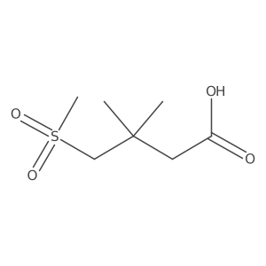 4-Methanesulfonyl-3,3-dimethylbutanoic acid结构式