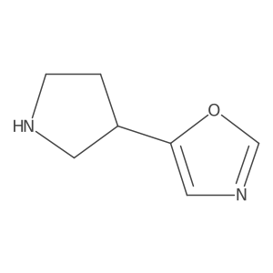 Oxazole, 5-(3R)-3-pyrrolidinyl- Structure