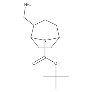 (1S,5S)-tert-Butyl 2-(aminomethyl)-8-azabicyclo[3.2.1]octane-8-carboxylate Structure