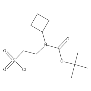 tert-butyl N-[2-(chlorosulfonyl)ethyl]-N-cyclobutylcarbamate Structure