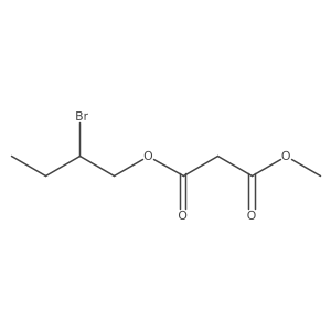 1-(2-Bromobutyl) 3-methyl propanedioate Structure
