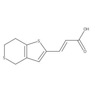 (2E)-3-{4H,6H,7H-thieno[3,2-c]thiopyran-2-yl}prop-2-enoic acid结构式