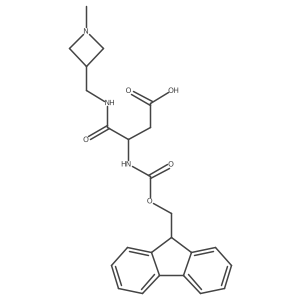 3-({[(9H-fluoren-9-yl)methoxy]carbonyl}amino)-3-{[(1-methylazetidin-3-yl)methyl]carbamoyl}propanoic acid Structure