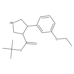 Tert-butyl 4-(3-ethoxyphenyl)pyrrolidine-3-carboxylate Structure