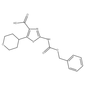 2-{[(Benzyloxy)carbonyl]amino}-5-(oxan-4-yl)-1,3-thiazole-4-carboxylic acid Structure