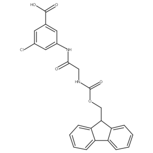 3-chloro-5-[2-({[(9H-fluoren-9-yl)methoxy]carbonyl}amino)acetamido]benzoic acid结构式