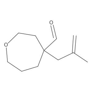 4-(2-Methylprop-2-en-1-yl)oxepane-4-carbaldehyde Structure