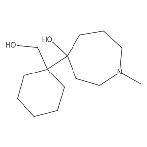 4-[1-(Hydroxymethyl)cyclohexyl]-1-methylazepan-4-ol结构式