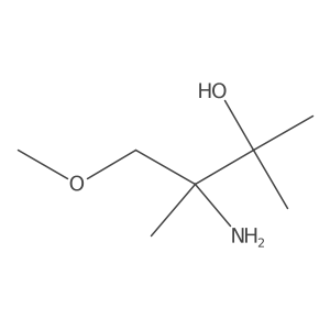 3-Amino-4-methoxy-2,3-dimethylbutan-2-ol结构式