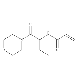 N-(1-Morpholin-4-yl-1-oxobutan-2-yl)prop-2-enamide结构式