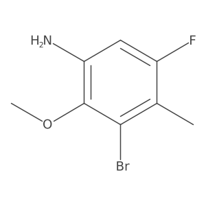 3-Bromo-5-fluoro-2-methoxy-4-methylaniline Structure