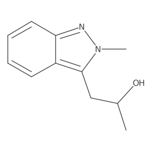 (2R)-1-(2-methyl-2H-indazol-3-yl)propan-2-ol结构式