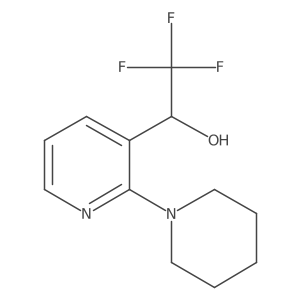 (1S)-2,2,2-trifluoro-1-[2-(piperidin-1-yl)pyridin-3-yl]ethan-1-ol Structure