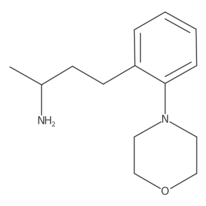 (2R)-4-[2-(morpholin-4-yl)phenyl]butan-2-amine结构式