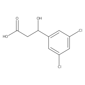 (3S)-3-(3,5-dichlorophenyl)-3-hydroxypropanoic acid结构式