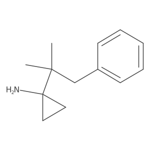 1-(2-Methyl-1-phenylpropan-2-yl)cyclopropan-1-amine结构式