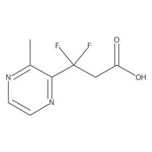 3,3-Difluoro-3-(3-methylpyrazin-2-yl)propanoic acid Structure