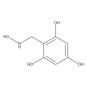2-[(Hydroxyamino)methyl]benzene-1,3,5-triol结构式