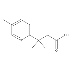 3-Methyl-3-(5-methylpyridin-2-yl)butanoic acid Structure