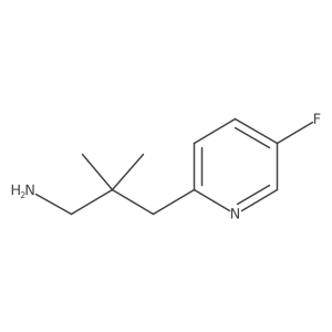 3-(5-Fluoropyridin-2-yl)-2,2-dimethylpropan-1-amine结构式