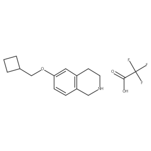 6-(Cyclobutylmethoxy)-1,2,3,4-tetrahydroisoquinoline 2,2,2-trifluoroacetate Structure