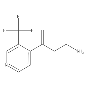 3-[3-(Trifluoromethyl)pyridin-4-yl]but-3-en-1-amine结构式