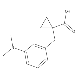 1-{[3-(Dimethylamino)phenyl]methyl}cyclopropane-1-carboxylic acid Structure
