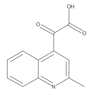2-(2-Methylquinolin-4-yl)-2-oxoacetic acid Structure