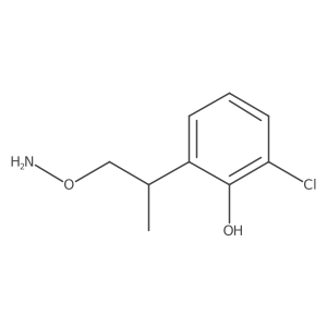 2-[1-(Aminooxy)propan-2-yl]-6-chlorophenol结构式