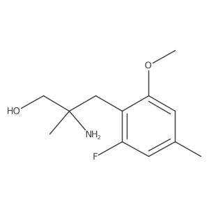 2-Amino-3-(2-fluoro-6-methoxy-4-methylphenyl)-2-methylpropan-1-ol Structure