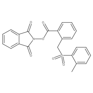1,3-dioxo-2,3-dihydro-1H-isoindol-2-yl 2-[(2-methylbenzenesulfonyl)methyl]benzoate Structure