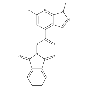 1,3-dioxo-2,3-dihydro-1H-isoindol-2-yl 1,6-dimethyl-1H-pyrazolo[3,4-b]pyridine-4-carboxylate Structure