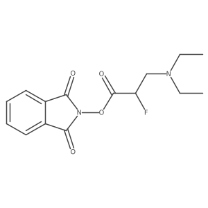 1,3-dioxo-2,3-dihydro-1H-isoindol-2-yl 3-(diethylamino)-2-fluoropropanoate结构式