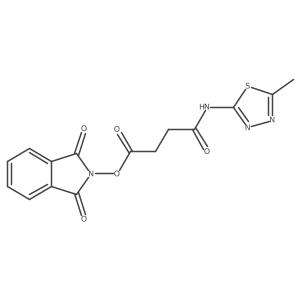 1,3-dioxo-2,3-dihydro-1H-isoindol-2-yl 3-[(5-methyl-1,3,4-thiadiazol-2-yl)carbamoyl]propanoate Structure