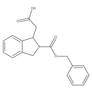 2-(2-Phenylmethoxycarbonyl-1,3-dihydroisoindol-1-yl)acetic acid结构式