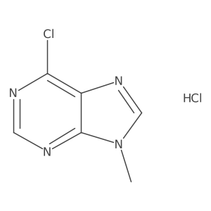6-Chloro-9-methylpurine;hydrochloride结构式