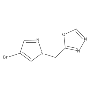 2-((4-Bromo-1H-pyrazol-1-yl)methyl)-1,3,4-oxadiazole Structure