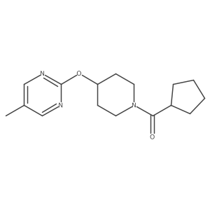 2-[(1-Cyclopentanecarbonylpiperidin-4-yl)oxy]-5-methylpyrimidine Structure