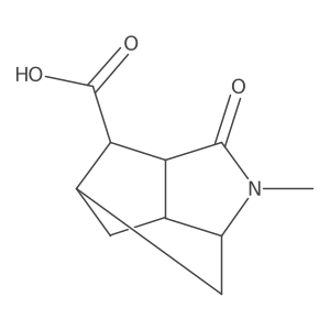 1-Methyl-2-oxooctahydro-3,5-methanocyclopenta[b]pyrrole-7-carboxylic acid Structure