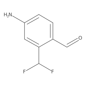 4-Amino-2-(difluoromethyl)benzaldehyde Structure