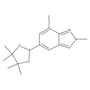 7-Fluoro-2-methyl-5-(4,4,5,5-tetramethyl-1,3,2-dioxaborolan-2-yl)-2H-indazole Structure
