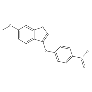 6-Methoxy-3-(4-nitrophenoxy)benzo[b]thiophene结构式