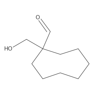 1-(Hydroxymethyl)cyclooctane-1-carbaldehyde结构式