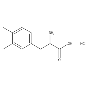 (S)-2-Amino-3-(3-iodo-4-methylphenyl)propanoic acid hydrochloride结构式