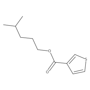 4-Methylpentyl thiophene-3-carboxylate结构式