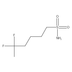 5,5-Difluorohexane-1-sulfonamide结构式