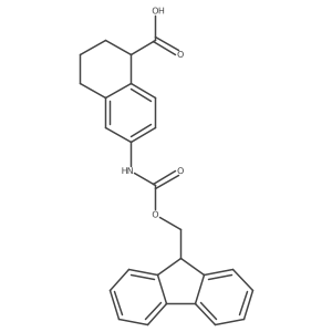 6-({[(9H-fluoren-9-yl)methoxy]carbonyl}amino)-1,2,3,4-tetrahydronaphthalene-1-carboxylic acid Structure
