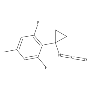 1,3-Difluoro-2-(1-isocyanatocyclopropyl)-5-methylbenzene结构式