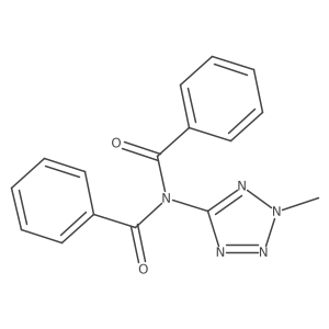 N-Benzoyl-N-(2-methyl-2H-tetrazol-5-yl)benzamide结构式